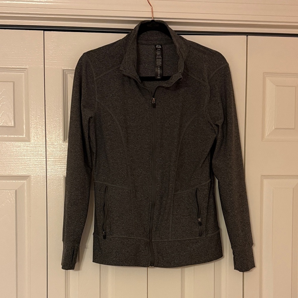 Women's Reebok  Gray Full Zip